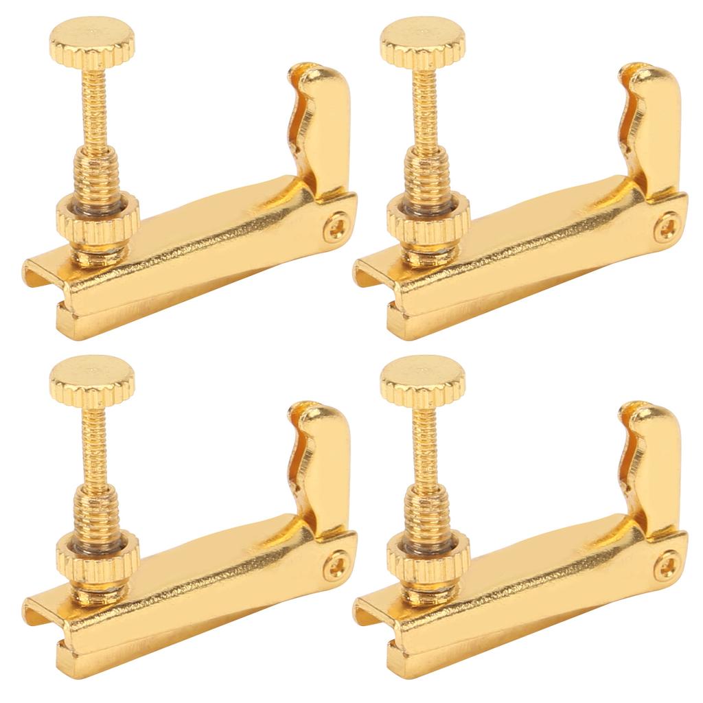 4ks jemných ladičů pro housle 34?44 Náhradní nástroje pro struny pro violoncello, příslušenství pro nástroje, zlaté