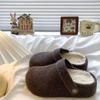 Wear felt inner heightening bag head dragging a shoe lazy velvet half slippers female two Birkenstocks