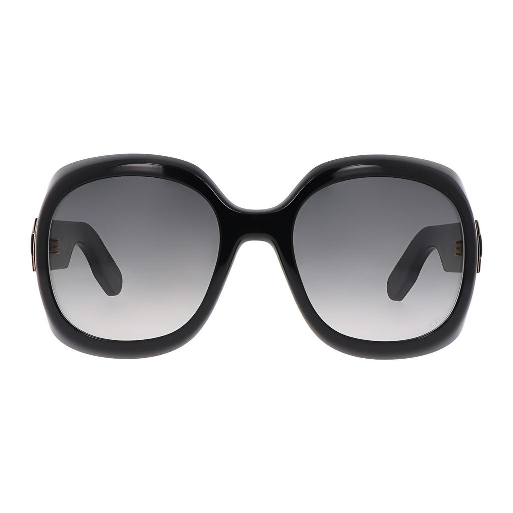 Dior Logo Sunglasses Irregular Shape Women Sunglasses Black LADY-9522-R2I-10A1