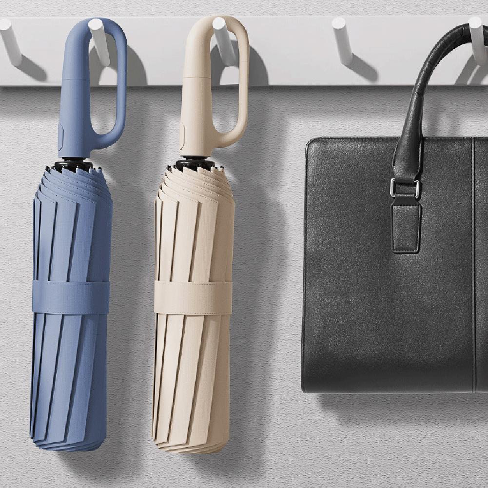 Auto Folding Umbrellas With Rings Buckle High-density Sunscreen Umbrellas For Outdoor Travel