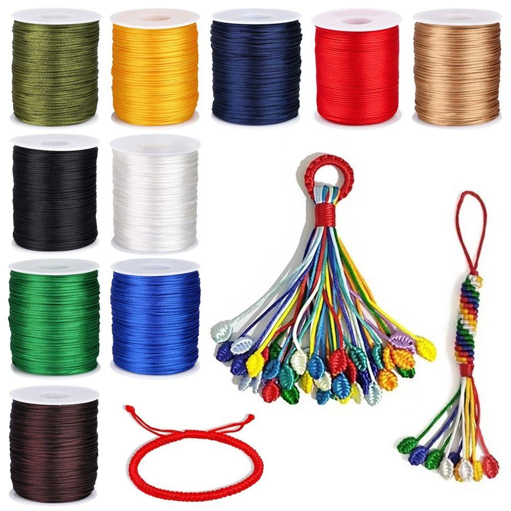 1.5mm Satin Cord 100M Color Ropes New Crafts Rope