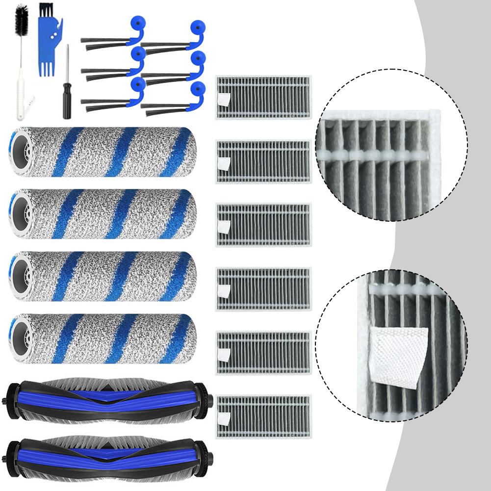 Accessories Kit For ECOVACS For DEEBOT X11 For Omni For Cyclone Pro Main Brushes Filters Roller Mop Pads Side Cleaning Parts
