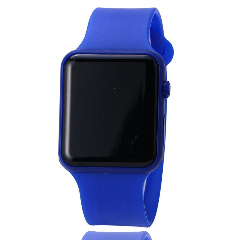 Durable Watch Sports With Stainless Steel Clasp Pu Case And Silicone Strap