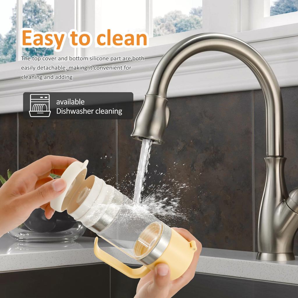 Kitchen Honey Dispenser Glass No DripHoney Jar with Handle Condiment Syrup Dispenser for Bread Coffee Tea Kitchen Tools NEW