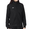 Under Armour Solid Color Stand Collar Casual Sports Jacket Women Jackets Black 21500438-001