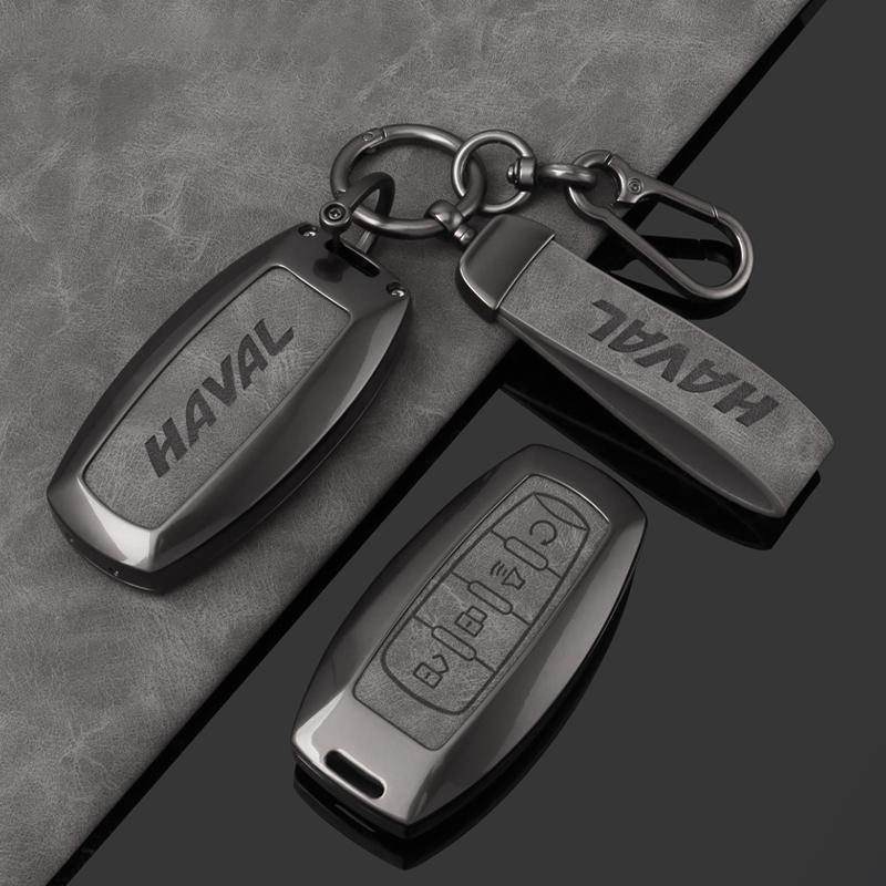 Alloy Car Key Case Cover for Great Wall Haval Jolion 2022 H6 H7 H4 H9 F5 F7 F7X F7H H2S GMW Dargo Keychain Auto Accessories