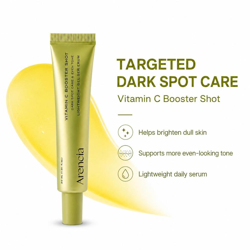 arencia Shot Booster Vitamina C 30ml sau 30ml x 2 (1+1 Set), Ser iluminator cu Glutationă + Niacinamidă