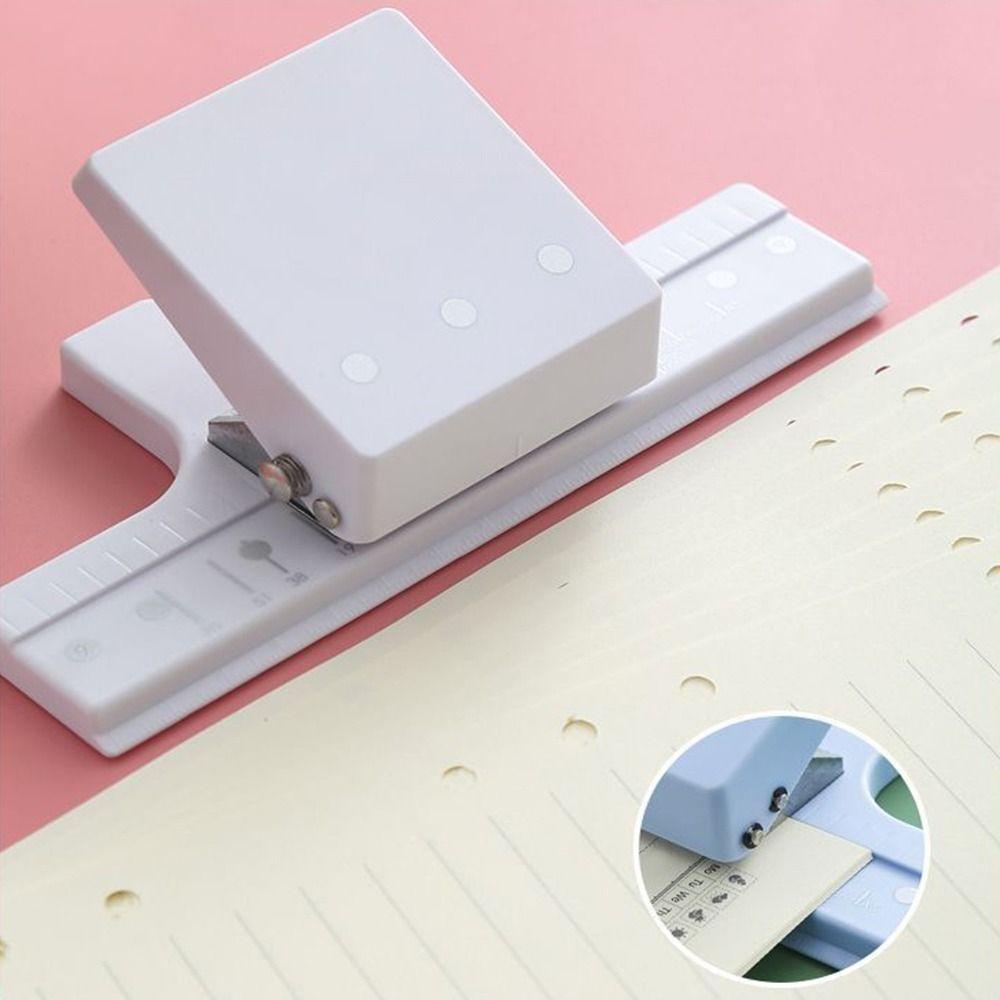 Mini Size Hole Punching Machine DIY Loose Leaf Punch Paper Binding Punch  School Office
