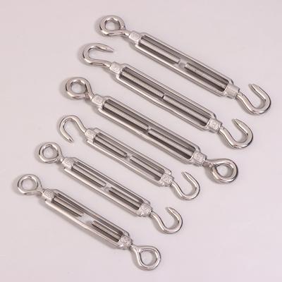 1Pc Oc/Oo/Cc Type M4 M5 M6 M8 Stainless Steel 304 Adjust Chain Rigging Hooks Eye Turnbuckle Wire Rope Tension Device