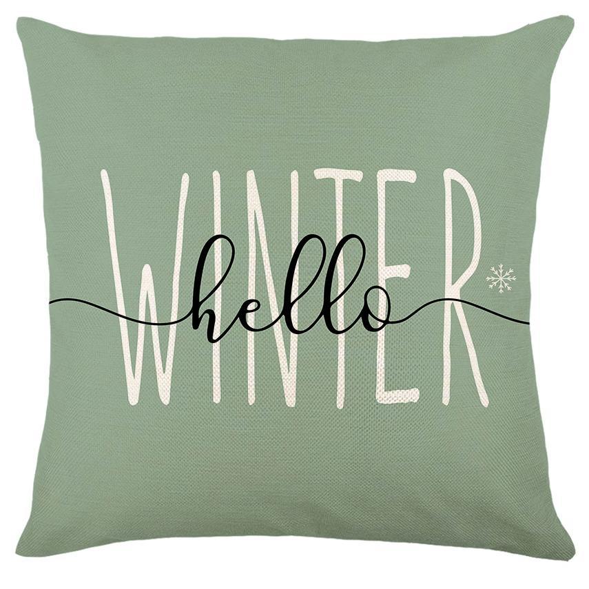 Spring and Summer Pillowcase Bedroom Living Room Sofa Pillowcase Linen Floral Decoration Pillow Cushion