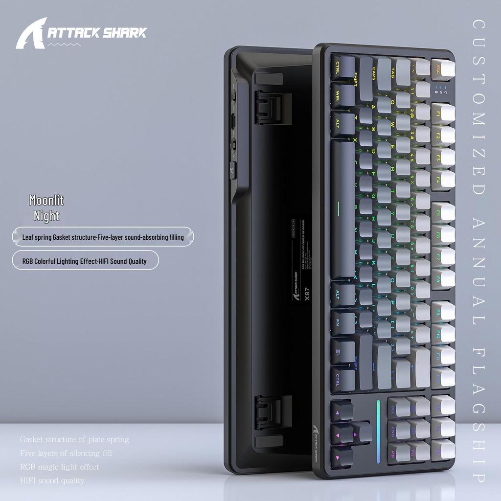 Attack Shark X87 Three-Mode Wireless Bluetooth Mechanical Gaming Keyboard