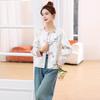 Veste courte rétro pour femme de style chinois à paillettes et broderies avec bouton brandebourg printemps 2025