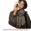 Classical Houndstooth Scarf for Women Girls Shawl 2000s Clothing Accessories Knitted Neckerchief Checkered Scarf  Black