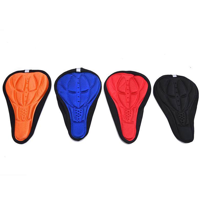Bicycle Silicone 3D Gel Saddle Seat Cover Pad Padded Soft Cushion Comfort