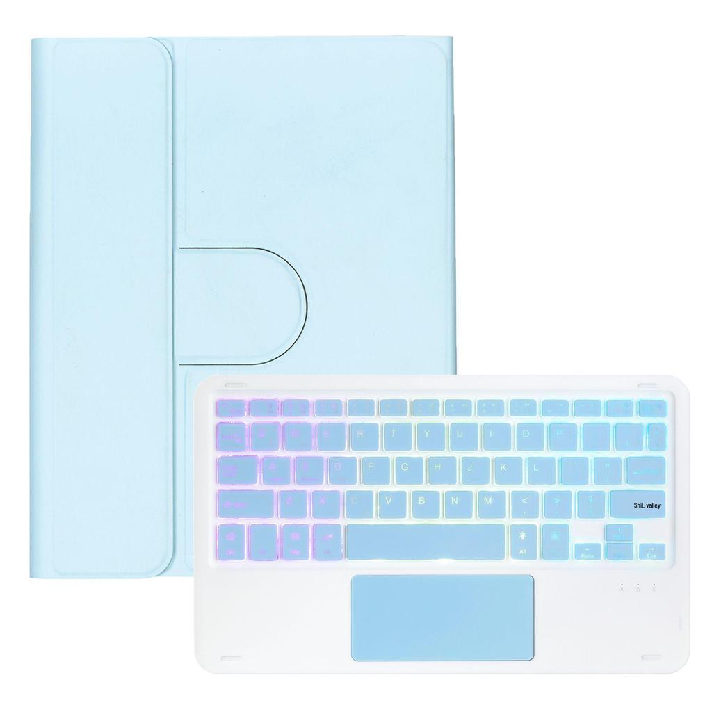 iPad 11 A16 Tablet 360° Rotating Protective Case with Magic Keyboard and Gradient Backlit Keyboard