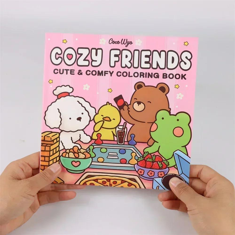 New Cozy Atmosphere Relaxing Coloring Book for Adults and Teens Bold Easy-to-follow Patterns and Girl Moments