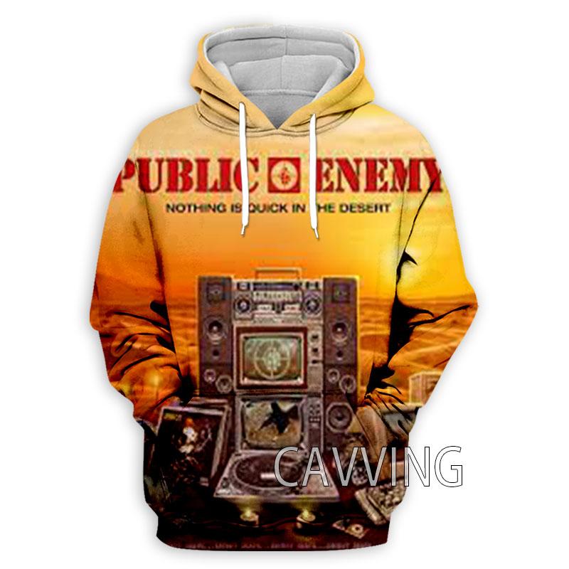New Fashion Women/Men's 3D Print Public Enemy Hoodies Hooded Sweatshirts Harajuku Hoodie Sweatshirts Tops Clothing