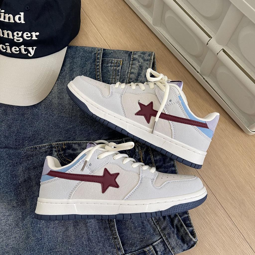 ins wind niche retro contrasting color meteor German training shoes chic couple light casual sports skateboard shoes