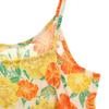 Zara Linen Blend Floral Cami One Piece 13-14 Orange Series Kid's Used