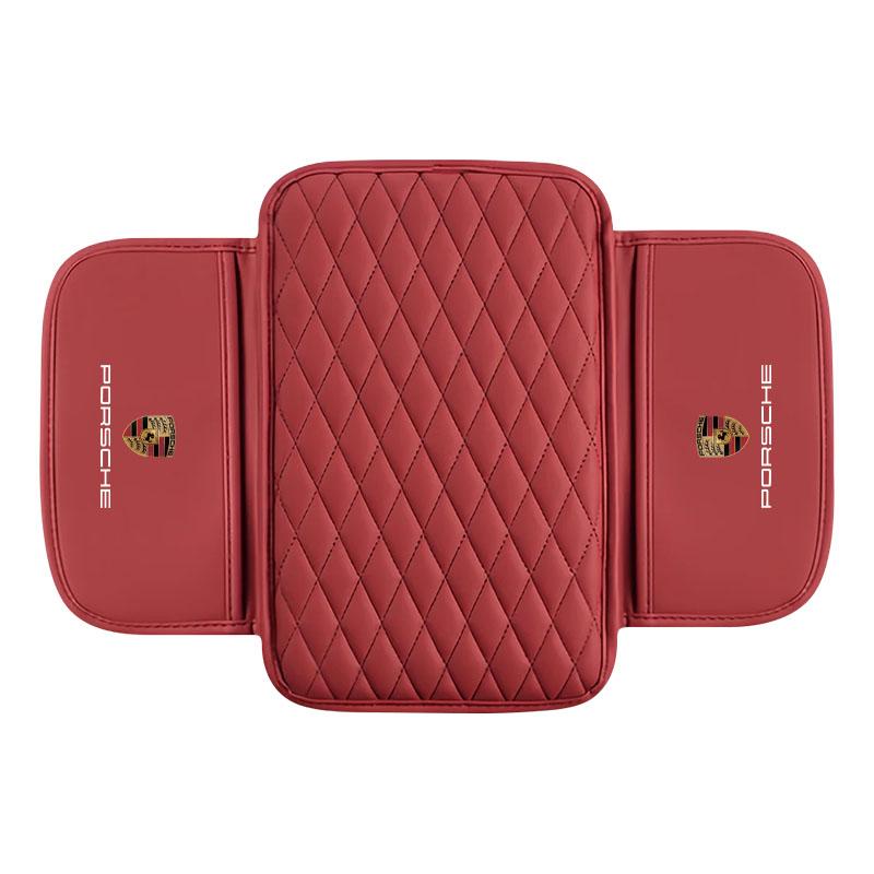 1Pcs Leather Auto Consoles Car Armrest Cushion with Storage Car Styling For Porsche Boxster Cayenne Panamera Macan Cayman 911 918 996 917 991