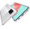 Coque et tour de cou pour Samsung Galaxy A41 - TPU Souple Transparent Cordon Noir réglable Phonillico®