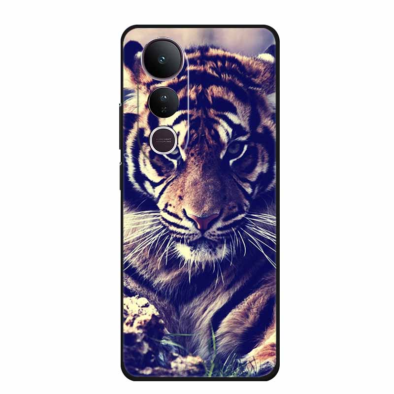 For Vivo V50 Lite 4G 5G Case V 50 lite Coque Popular Black Silicone Soft Back Cover For Vivo Y400 4G 5G Phone Case Cover Y 400
