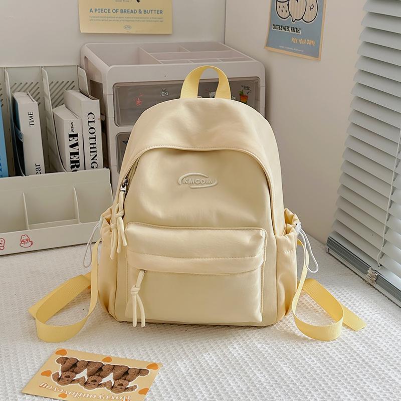 School Bag High Value Mori Solid Color Versatile Small School Bag Korean Version Ins Wind Sweet Soft Girl Traveling Shopping Mini Backpack