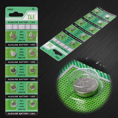 Bateria de relógio ag1 1.55v 364 sr621sw lr621 621 lr60 cx60, baterias alcalinas de célula tipo moeda, com 10 peças