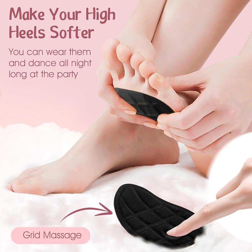 4 Pair Ball of Foot Cushions, High Heel Inserts All Day Pain Relief and Comfort