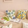 Bestickte Baumwollblumen-Kissenhülle Für Zuhause Sofa Bett Dekorative Kissenhülle Wohnzimmer