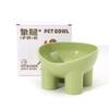 Ergonomic Cat Bowl With Angled Rim Neck Support Plastic Pet Food Water Dish In Multiple Colors
