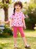 Little Maven Summer Short Sleeve Girls' Two-Piece Set - Cute European and American Style