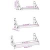 VidaXL Ensemble d'étagères murales 3 pcs chêne fumé bois d'ingénierie 836320