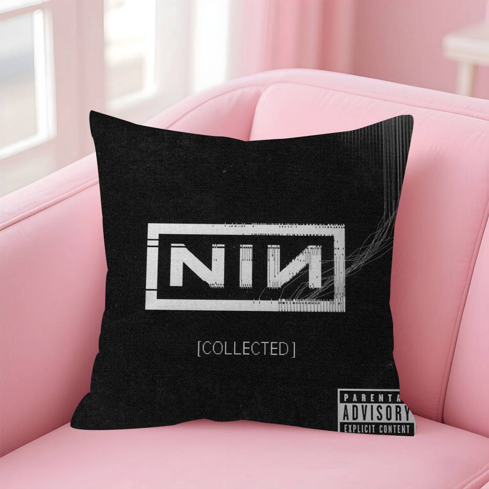 Nine I-Inch N-Nails Classic Vintage Pillow Cover Sofa Cushion Cover Home Room Decoration Children Gift