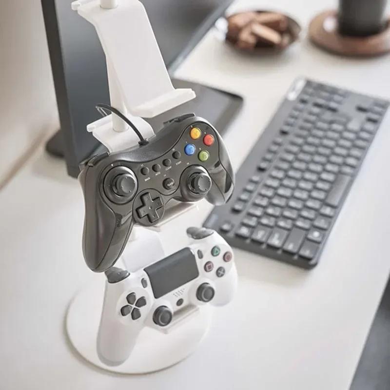 Adjustable Controller Storage Rack 3/4 Layers Gaming Headset Hanger Desktop Organizer with Non-slip Gasket And Stable Base