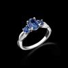 2026, Harmonious Gem Natural Blue Kyanite Ring Elegant 925 Sterling Silver Classic Fine Jewelry for Women's Anniversary Banquet