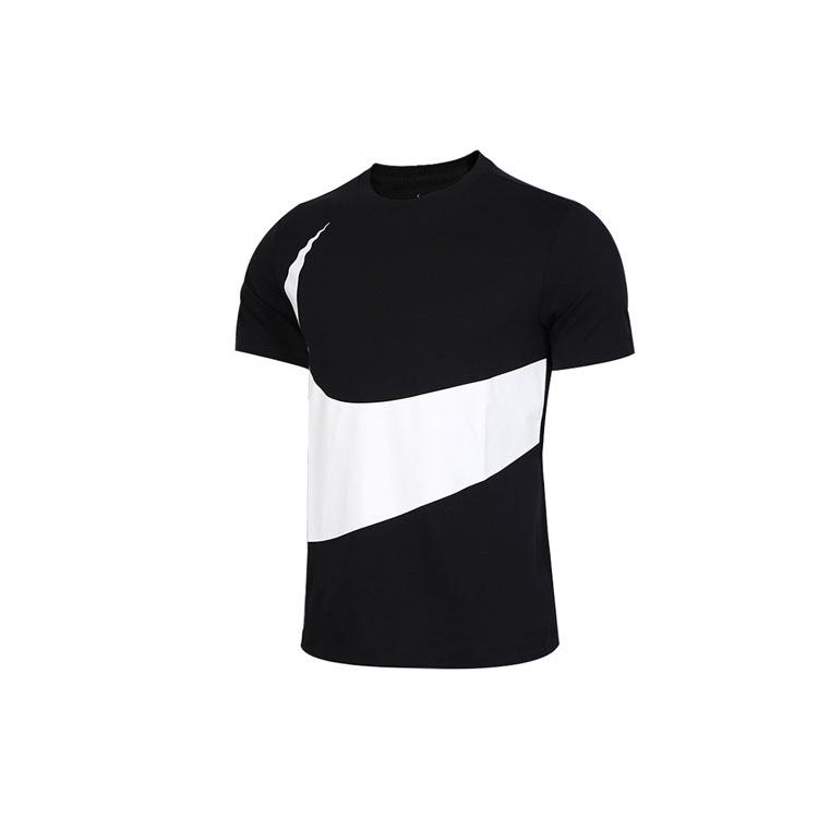Nike Sportswear Swoosh Large Short Sleeve Black Men s CW4305-010 S