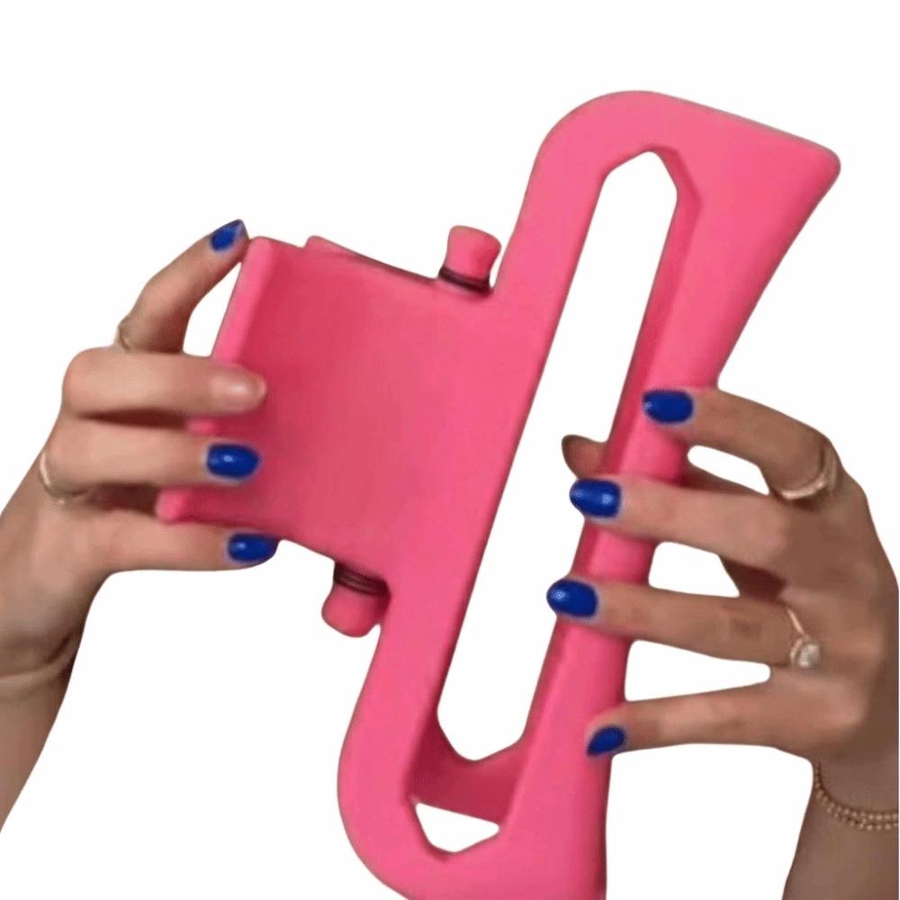

Pink Color Extra Large Claw Clip Fashion Anti Drop Hairpin New Shark Clip Filming Props