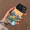 Mountain Graffiti Phone Case For iPhone 17 16 15 14 13 12 11 Pro Max Air Matte Laser Aurora Shockproof Funda