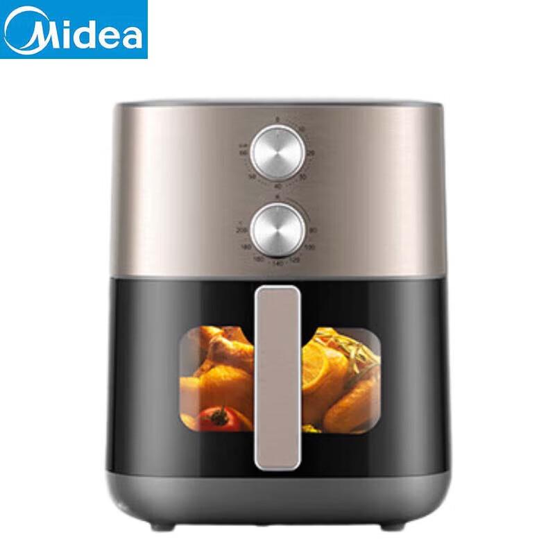 Midea 6.5L Visible Air Fryer with Grill & Rotary Control CN plug (adapter included)