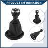 6 Speed Gear Shift Knob with Dust Cover for Mini Cooper R56 2006-2012 / Front Stick Shifter Lever Knob/Durable Plastic / 1 Pcs Black Stylish Design