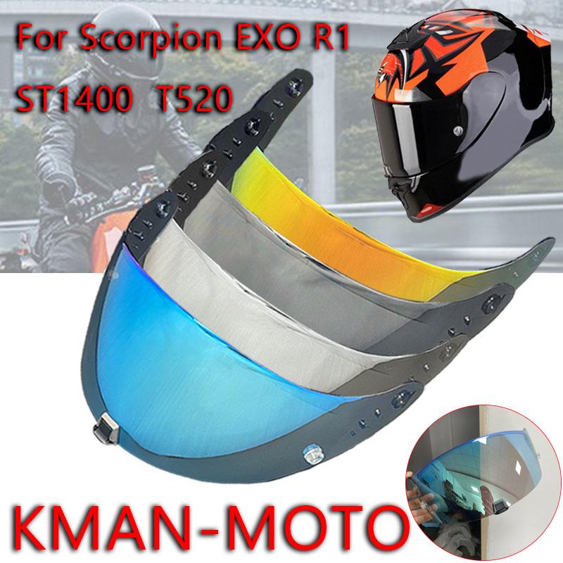 R1 Visors for Scorpion EXO-T520 ST1400 Protection Electroplated Dustproof visor Motorcycle helmet accessories