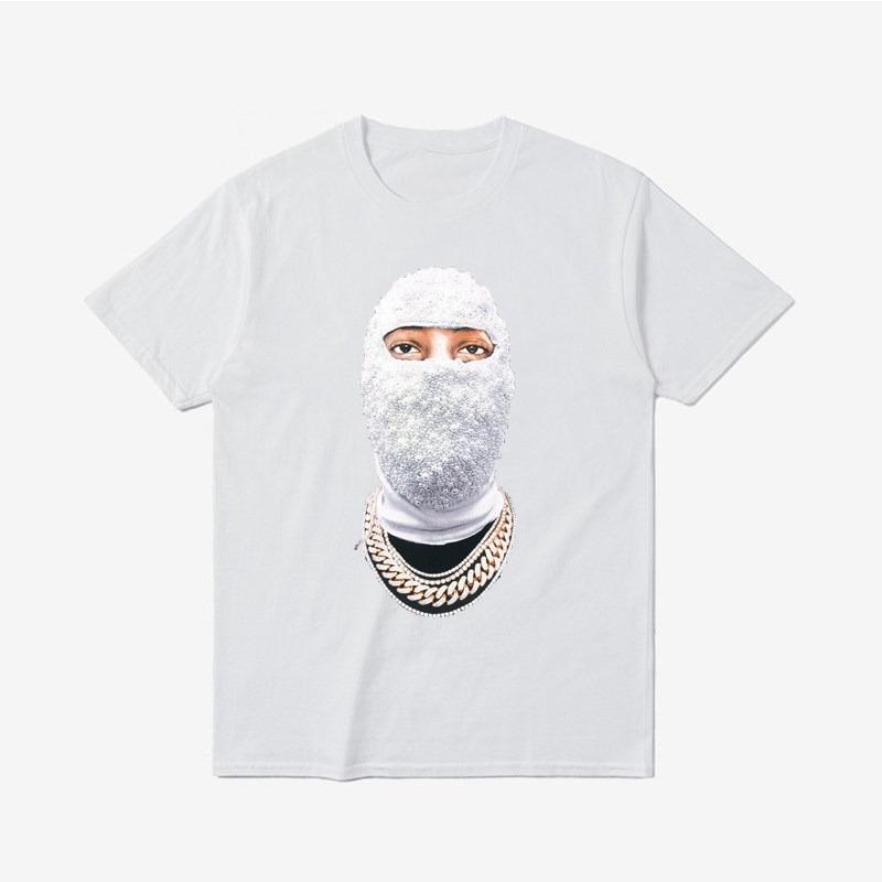 Pearl Masked Casual Tshirt Mens and Womens Luxury Brand Top