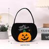 Halloween Pumpkin and Ghost Velvet Tote Bags for Kids