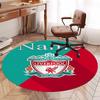 Benutzerdefinierter Name Liverpool Football Club Aufgedruckter Runder Teppich Teppich Stuhlteppich Bereichsteppich Eingang Fußmatten, für Bürostuhl Wohnzimmer Schlafzimmer Küchenraum.