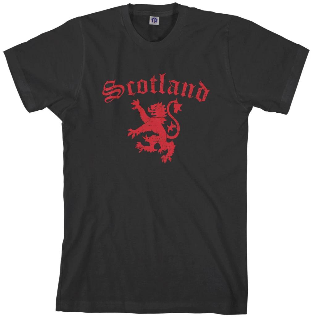 Threadrock Men s Lion Rampant Of Scotland T shirt Royal Flag 3XL