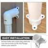 10pcs PVC Flanges Caps Corrosion Resistant Table End Caps Plant Stand Part 33.4mm Diameter for Indoor & Outdoor Use