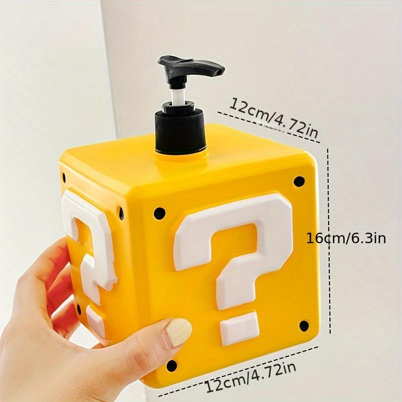 1/2pcs Cartoon Draining Soap Dish for Washbasin, Soap Holder, and Hand Dispenser Bottle - Stylish Bathroom Set Question Mark Soap Dispenser Bottle
