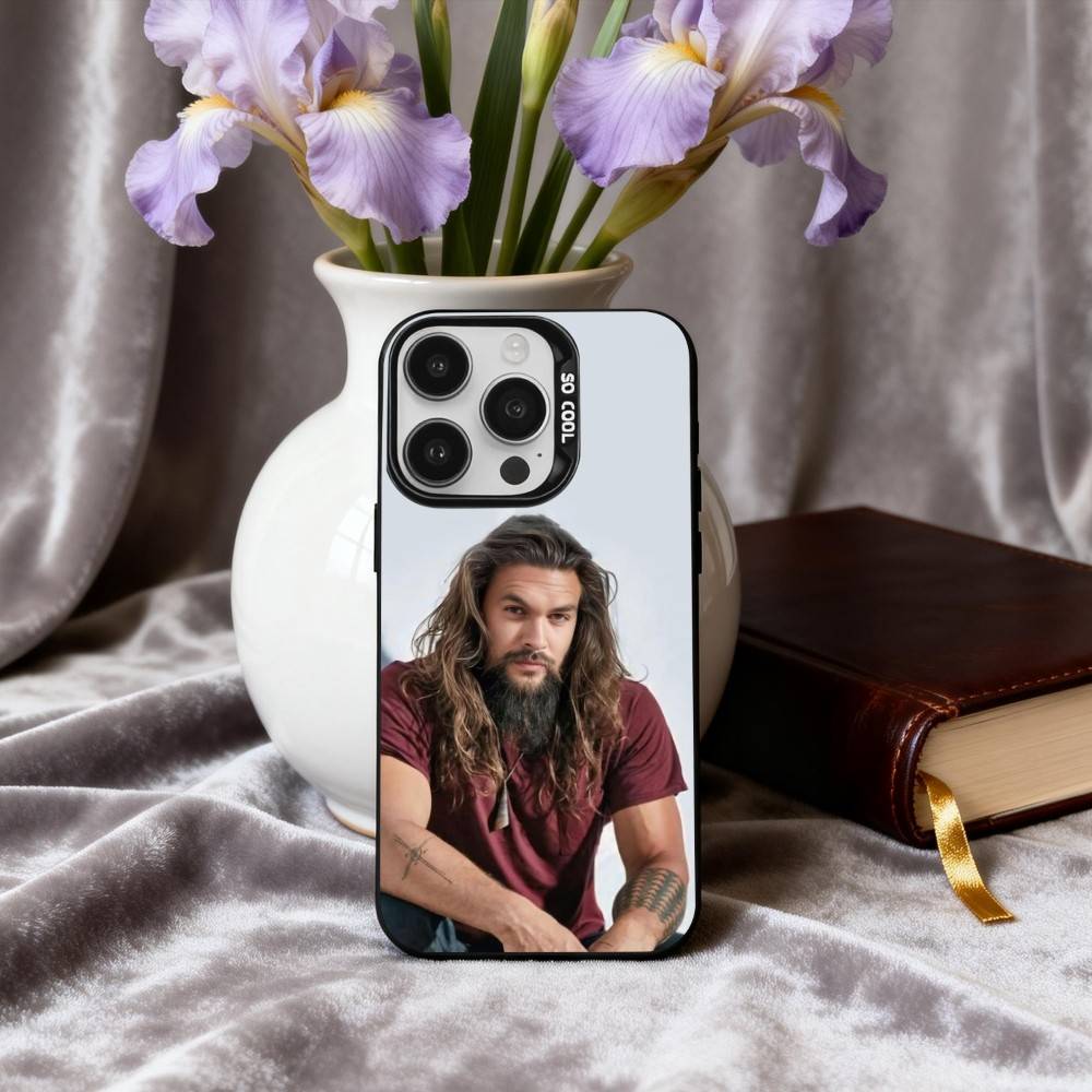 

J-Jason Renowned M-Momoa Phone Case For iPhone17,16,15,14,13,12,11 Plus,Pro Max Black Candy silver phone case iPhone15pro