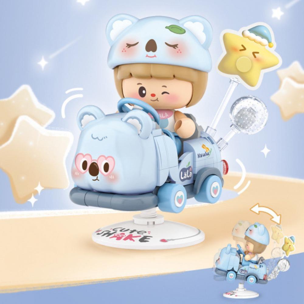 

190+ шт. Качающаяся машинка Строительные блоки Мелкие детали Магазин мороженого Сборная игрушка Рождественский подарок style D